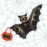 Trick or Treat Street - Tossed Bats and Jack-o-Lanterns by Sherri Berry- SALE! (MINIMUM PURCHASE 1 Y