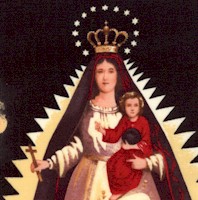 La Virgen de la Caridad - Our Lady of Charity with Gilded Double Border