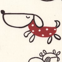 Raining Cats & Dogs - Whimsical Dogs on Cream