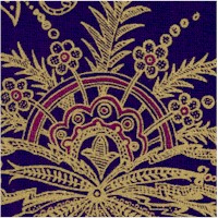 Treasures of Alexandria - Elegant Gilded Egyptian Motifs on Purple