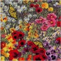 Country Quilts - Fields of Flowers and Butterflies