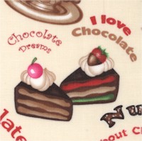 Chocoholic - Tossed Treats and Phrases on Cream