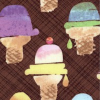 Sweet Treats - Wafer Cone on Brown by Maria Carluccio