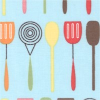 Everything Nice - Cooking Utensils on Blue