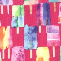Sweet Treats - Pretty Popsicles on Pink by Maria Carluccio