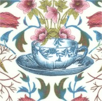 The Language of Flowers - Tea Time by Odile Bailloeul