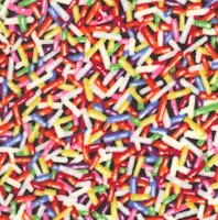 Sweet Treats - Colorful Bright Rainbow Sprinkles - SALE! (MINIMUM PURCHASE 1 YARD)