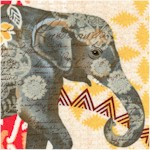 Bohemian Elephant Collage