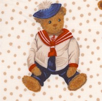Teddies - Spotty Teddy on Cream