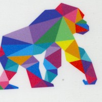 Zoometrix - Colorful Geometric Animals on Ivory