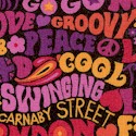 60s - Groovy Words in Red