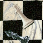 Renaissance Man - Chess Game on Black and Ivory