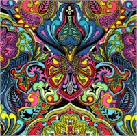 What If? Prima Donna Vibrant Ornate Paisley by Paula Nadelstern