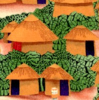 Labor of Love - Village Huts by Julia Cairns