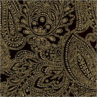 Majestic Yule - Elegant Gilded Paisley by Sentimental Studios