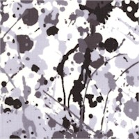 Rock & Roses - Black, Gray and White Spatter by Beverly Stillwell