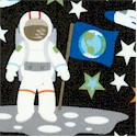 Outer Space - Glow in the Dark Astronaut Scenes