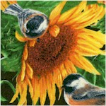 Four Seasons - Sunflowers and Birds by Rosemary Millette