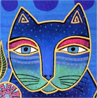 Fantasticats - Gilded Cat Portrait Pillow Panels - SOLD AS FULL PANELS ONLY