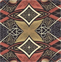 Deja Vu - Elegant Gilded Art Deco Design in Earth Tones #2 by Paula Nadelstern