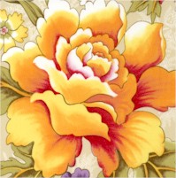 Siena -  Dazzling Modern Floral - SALE! (MINIMUM PURCHASE 1 YARD)