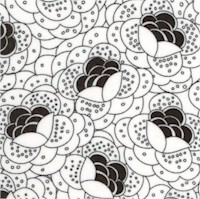 Calais Collection - Black and White Blossoms