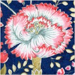 Samsara Floral on Blue