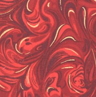 Lava - Gilded Swirls in Shades of Red