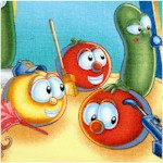 Veggie Tales - Super Helper Hero Stripe