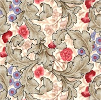 Morris Medley - Delicate Acanthus on Beige