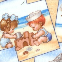 Beach Kids - Sweet Vintage Toddlers by Amii Moorehead