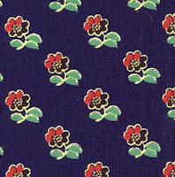 The Colors of Friendship - Delicate Floral on Navy by J. Roche and C. Kramer