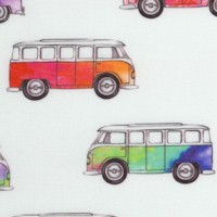 Magic Bus - Retro Mini-Vans on Ivory