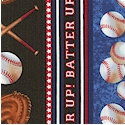 Grand Slam - Baseball Vertical Stripe - LTD. YARDAGE AVAILABLE IN 3 PIECES