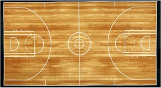 Sports Life 3 - Basketball Court Panel - Sold by the Full Panel Only