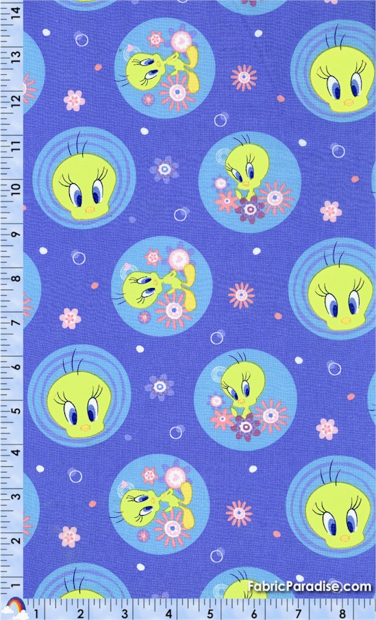 Polka Dot Tweety, Birds, Elkabee’s FabricParadise.com, LLC