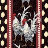 Chicken Coop - Vertical Stripe by Patty Reed - SALE! (MINIMUM PURCHASE 1 YARD)